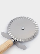 Нож для пиццы и теста Доляна «Классик», 18.5 см, коррозионностойкая сталь, ребристый, бежевый - Фото 3