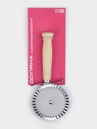 Нож для пиццы и теста Доляна «Классик», 18.5 см, коррозионностойкая сталь, ребристый, бежевый - Фото 8