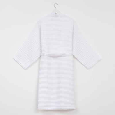 Халат вафельный мужской удлиненный «Этель» Boho, размер 46-48, 100% хлопок, 290 г/м², белый