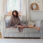 Халат вафельный женский удлинённый Этель «Boho» размер 42-44, цвет мокко, 100% хлопок, 290 г/м² - Фото 6