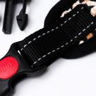 Шлейка К7, размер XL, ОГ 74-92 см, вес 28-47.5 кг, мягкая, светоотражающая, леопард - Фото 7