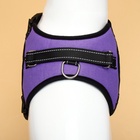 Шлейка К7, размер XL, ОГ 74-92 см, вес 28-47.5 кг, мягкая, светоотражающая, фиолетовая - Фото 6