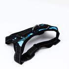 Шлейка К7, размер S, ОГ 44-55 см, вес 5-9 кг, мягкая, светоотражающая, голубая - Фото 7