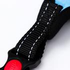 Шлейка К7, размер М, ОГ 52-66 см, вес 9.5-17.5 кг, мягкая, светоотражающая, голубая - Фото 7