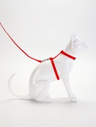 Комплект для кошек, ширина 1 см, ОШ 16.5-27 см, ОГ 21-35 см, поводок 120 см, красный - Фото 3