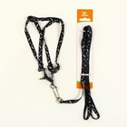 Комплект «Классика», капрон, ширина 1 см, шлейка 28-47 см, поводок 120 см, чёрный - Фото 6