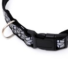 Ошейник со светоотражающим орнаментом, 55 х 2,5 см, чёрный - фото 21370978