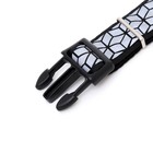 Ошейник со светоотражающим орнаментом, 55 х 2,5 см, чёрный - фото 23552344