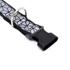 Ошейник со светоотражающим орнаментом, 55 х 2,5 см, чёрный - фото 23552345