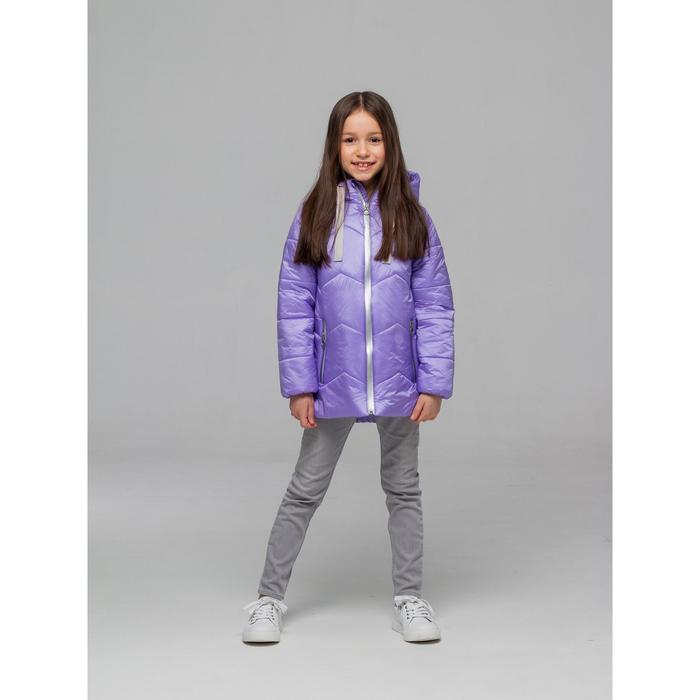 Куртка для девочки  «Зефирка», рост 104 см, цвет сиреневый - Фото 1