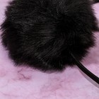 Ободок для волос с пушистыми ушками «Мишка», чёрный 7023887