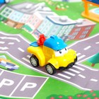 УЦЕНКА (Сломан контейнер) Набор инерционных машин «Город», коврик и дорожные знаки - Фото 3