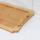 УЦЕНКА Поднос Доляна «Цветение», 33×24 см, бамбук, металл - Фото 3