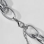 Колье "Цепь" тонкие овалы, цвет серебро, 45 см - фото 24422985