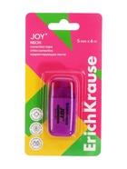 Корректирующая лента, ErichKrause JOY, 5 мм х 6 м , в блистере, микс 7426814 - фото 17014899