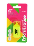 Корректирующая лента, ErichKrause JOY, 5 мм х 6 м , в блистере, микс 7426814 - фото 17014900