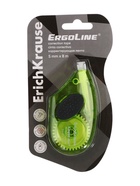 Корректирующая лента 5 мм × 8 м, ErichKrause ErgoLine, с резиновой вставкой, корпус салатовый, блистер 7426817 - фото 16558443