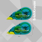 Корректирующая лента 5 мм × 12 м, ErichKrause Marathon, корпус морская волна, блистер - Фото 3