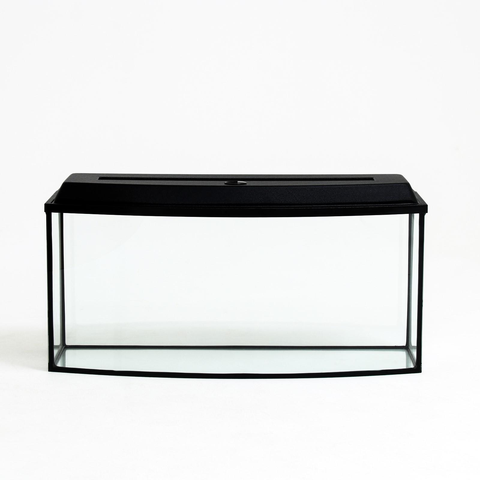 Аквариум телевизор с крышкой, 100 литров, 80 х 32,5 х 39,5/45,5 см, белый дуб -