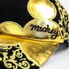 Кепка золотая, Микки Маус, р-р 56 см - Фото 3