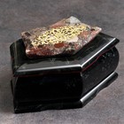 Ларец "Кружевной узор", 16х9х8 см, натуральный камень, змеевик - фото 300944265