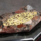 Ларец "Кружевной узор", 16х9х8 см, натуральный камень, змеевик - фото 9814090