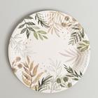 Набор бумажной посуды "Природа", 6 тарелок, 6 стаканов, 1 гирлянда - фото 24646751
