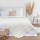 Плед «Этель. Золотые звезды», 150×200 см, корал-флис, белый - Фото 1