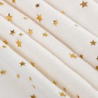 Плед «Этель. Золотые звезды», 150×200 см, корал-флис, белый - Фото 2