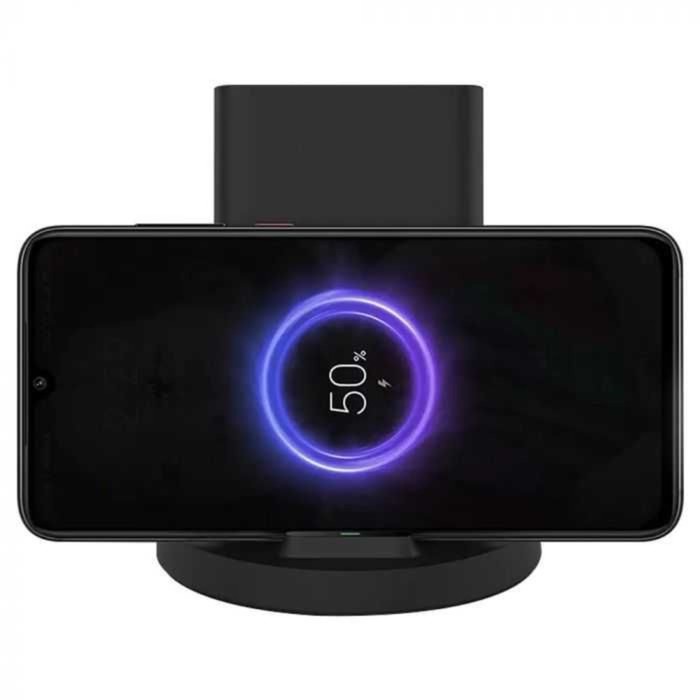 Беспроводное зарядное устройство Xiaomi Mi Wireless Charging Stand (GDS4145GL), 20Вт, черное - фото 51453840