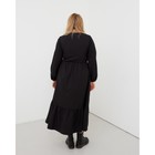 Платье женское миди MIST plus-size, р.52, черный - Фото 3