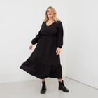 Платье женское миди MIST plus-size, р.54, черный 7338205 - фото 13990915