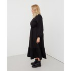 Платье женское миди MIST plus-size, р.54, черный 7338205 - фото 13990917
