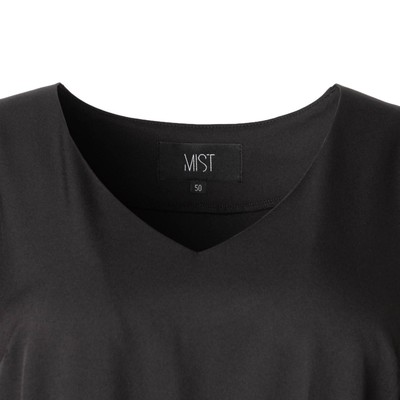Платье миди женское MIST plus-size, размер 54, чёрное