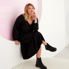 Платье женское миди MIST plus-size, р.56, черный - Фото 7