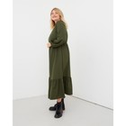 Платье женское миди MIST plus-size, р.54, хаки 7338211 - фото 13990942