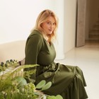 Платье женское миди MIST plus-size, р.58, хаки - Фото 5