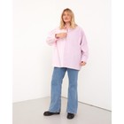Рубашка женская MIST plus-size, one size, розовый/фиолетовый - фото 51963026