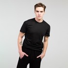 Футболка мужская, цвет чёрный, размер 48 - фото 35241698