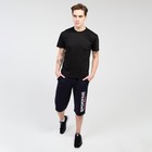 Футболка мужская, цвет чёрный, размер 48 - фото 35241701