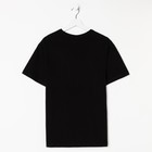 Футболка мужская, цвет чёрный, размер 48 - фото 35241704