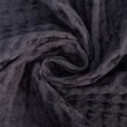 Халат вафельный женский удлинённый Этель "Boho" размер 50-52, цвет тёмно-серый, 100% хлопок, 290 г/м2 - Фото 6