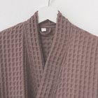 Халат вафельный женский удлинённый Этель «Boho» размер 50-52, цвет мокко, 100% хлопок, 290 г/м² - Фото 8