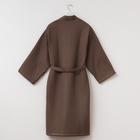 Халат вафельный женский удлинённый Этель «Boho» размер 54-56, цвет мокко, 100% хлопок, 290 г/м² - Фото 6