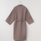 Халат вафельный женский удлинённый Этель «Boho» размер 54-56, цвет мокко, 100% хлопок, 290 г/м² - Фото 11