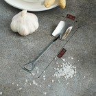 Ложка десертная Magistro «Лопата», длина 15.5 см, прямоугольная, нержавеющая сталь, серебристая - Фото 3