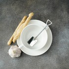 Ложка десертная из нержавеющей стали Magistro «Лопата», длина 15,5 см, форма прямоугольная, цвет серебряный - Фото 6