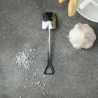 Ложка десертная Magistro «Лопата», длина 15.5 см, прямоугольная, нержавеющая сталь, серебристая - Фото 8