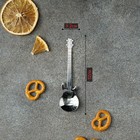 Ложка десертная из нержавеющей стали Magistro «Гитара», длина 12 см, цвет серебряный - Фото 3