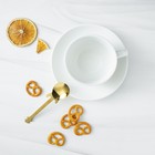 Ложка десертная из нержавеющей стали Magistro «Гитара», длина 12 см, золотистая - Фото 7